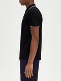 Fred Perry Polo Twin Tipped Uomo M3600 Blk/ecr/lrlwgren - Nero