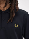 Fred Perry Polo Plain Uomo M6000 Navy/honeycomb - Blu