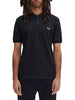 fred perry polo plain uomo m6000 navy honeycomb blu 6295856