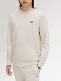 Fred Perry Felpa Crew Neck Uomo M7535 Prrdgemrl/anchgr - Avorio