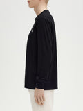 Fred Perry T-shirt Long Sleeve Crew Neck Uomo M8700 - Nero