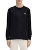 fred perry t shirt long sleeve crew neck uomo m8700 nero 8478610