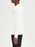 Fred Perry T-shirt Long Sleeve Crew Neck Uomo M8700 Snow White - Bianco