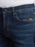 G-star Jeans Slim 3301 Uomo 51001-C052D Worn In Dusk Blue - Denim