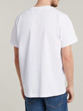 G-star T-shirt Center Chest Logo Loose Uomo D25677-C336 White - Bianco