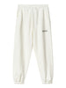 gaelle pantalone jogger con logo donna gaabw01202 off white bianco 3036124