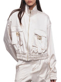 Gaelle Bomber Donna GAABW01214 Off White - Bianco