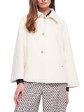 Gaudì Cappotto A Mantella Donna 421FD35016 Solitary Star - Bianco