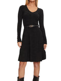 Guess Vestito Mini Luna Ribbed Donna 4BGK005613Z - Nero