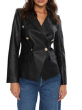 Guess Blazer Pamela Pu Leather Donna 4YGN147114A - Nero