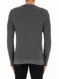 Guess Maglione Earle Stitched Uomo M4BR04Z3H82 Jblk Marble Heather - Grigio