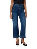 Guess Jeans Taglio Largo Donna W4BA64D592A Minimale - Denim