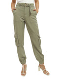 Guess Pantalone Cargo Katrin Donna W4YB51WDP85 Light Moss - Verde