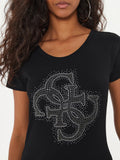 Guess T-shirt 4G Logo Donna W4YI37J1314 - Nero