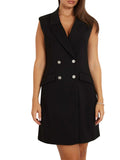 Guess Vestito Mini Donatella Donna W4YK25KBJP2 - Nero