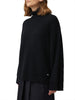 /enharmont blaine pullover maxi lavorato donna h0md23031022f nero 9457278