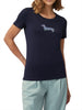 harmont blaine t shirt con bassotto donna i0md91021789 blu 9411081