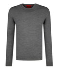 Hugo Boss Pullover San Matteo Uomo 50474173 Medium Grey - Grigio