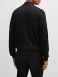 Hugo Boss Pullover Collo Polo Lancione Uomo 50476355 Black - Nero