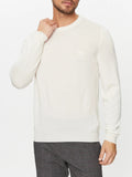 Hugo Boss Pullover Botto Uomo 50476364 Open White - Bianco