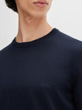 Hugo Boss Pullover Botto Uomo 50476364 - Blu