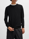 Hugo Boss Pullover San Cedric Uomo 50476832 Black - Nero