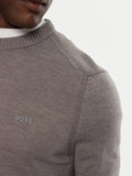 Hugo Boss Pullover Avac C Uomo 50501762 Light/pastel Grey - Grigio