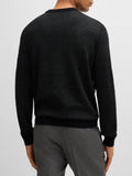 Hugo Boss Pullover Eclaus Uomo 50526845 Black - Nero