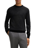 Hugo Boss Pullover Eclaus Uomo 50526845 Black - Nero