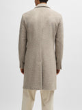 Hugo Boss Cappotto Uomo 50528132 Open White - Bianco