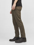 Jack e Jones Pantalone Chino Tmarco Bowie Uomo 12150148 Wren - Marrone