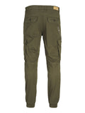 Jack e Jones Pantalone Chino Uomo 12267244 Olive Night - Verde