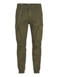 Jack e Jones Pantalone Chino Uomo 12267244 Olive Night - Verde