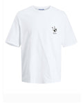 Jack e Jones T-shirt Uomo 12275200 Bright White - Bianco