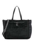 Juicy Couture Borsa Shopper Weekender Velour Donna BEJY22542 Black - Nero