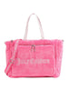 juicy couture borsa shopper weekender velour donna bejy22542 pink rosa 528982