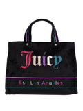 Juicy Couture Borsa Shopper Iris Velvet Donna BIJIR5522 Multicolor/black - Nero