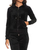 juicy couture felpa zip robertson donna vejb70001 black nero 629376