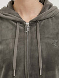 Juicy Couture Felpa Zip Robertson Donna VEJB70001 Charcoal Marl - Grigio