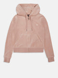 Juicy Couture Felpa Zip Robertson Donna VEJB70001 Rose Dust - Rosa