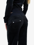 Juicy Couture Pantalone Tuta Del Ray Pocket Donna VEJB70002 Black - Nero