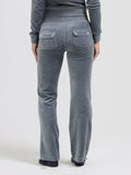 Juicy Couture Pantalone Tuta Del Ray Pocket Donna VEJB70002 Charcoal Marl - Grigio