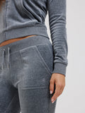 Juicy Couture Pantalone Tuta Del Ray Pocket Donna VEJB70002 Charcoal Marl - Grigio