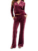 /enjuicy couture pantalone jogger jewel layla donna vijb80412 tawny port bordeaux 5584864