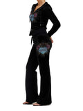 Juicy Couture Pantalone Tuta Sacred Heart Donna VIJB80414 Black - Nero