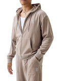 Juicy Couture Felpa Zip Romeo Hooded Unisex VIJDK0518 Fungi - Beige