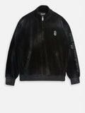 Juicy Couture Felpa Zip Axl Half Zip Unisex VIJDK0523 Black Abstract Bleach - Nero