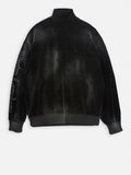 Juicy Couture Felpa Zip Axl Half Zip Unisex VIJDK0523 Black Abstract Bleach - Nero