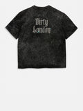 Juicy Couture T-shirt Niko Acid Wash Unisex VIJDK0528 Black Abstract Bleach - Nero