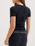 Juicy Couture T-shirt College Girlfriend Donna VIJU50441 Black - Nero